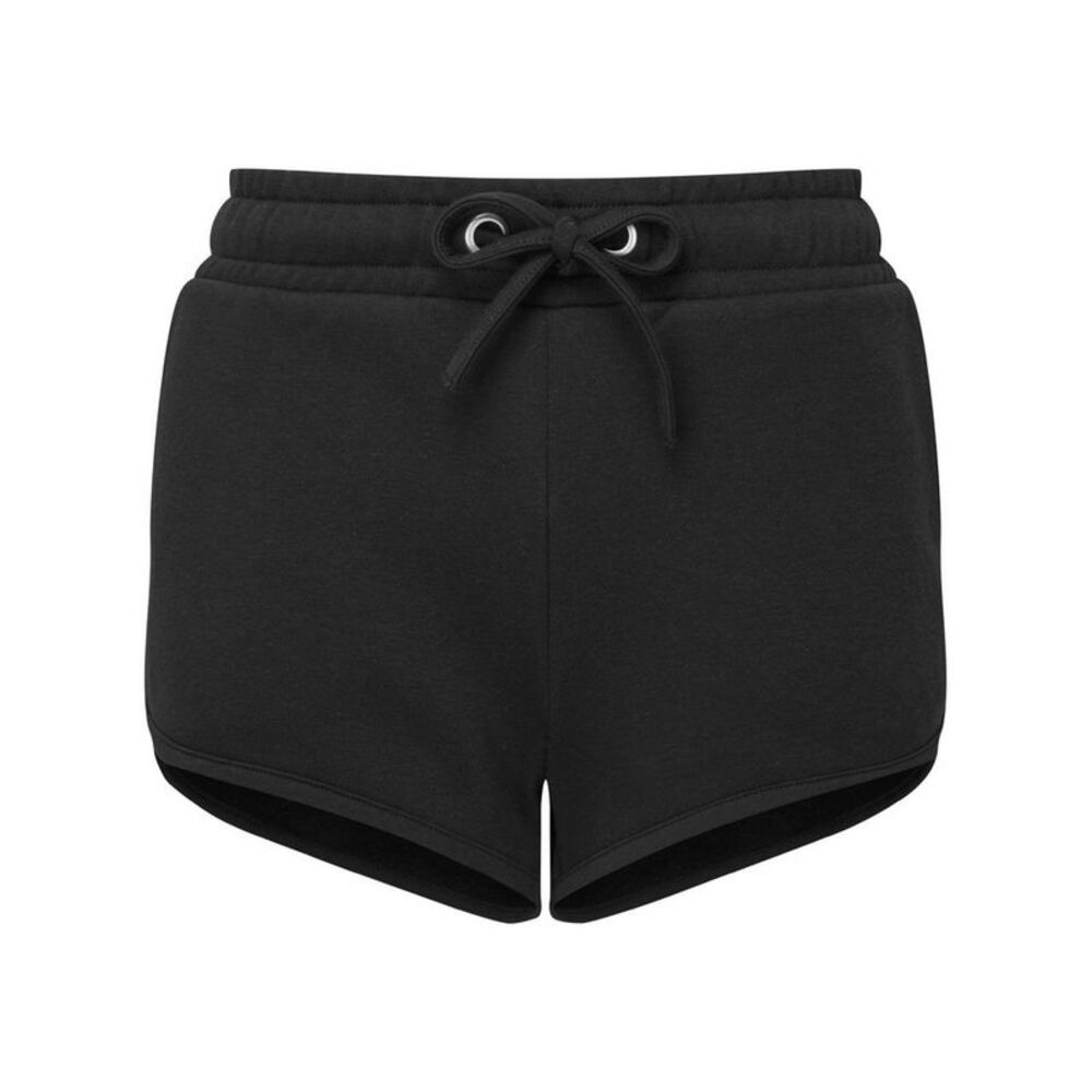 TriDri Womens/Ladies Recycled Retro Sweat Shorts / Black